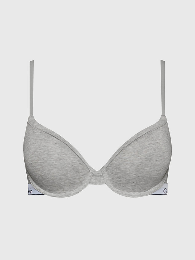 sujetador invisible - modern cotton grey de mujer calvin klein