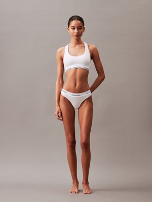 Calvin Klein panie Modern Cotton - Biustonosz Sportowy, Szary