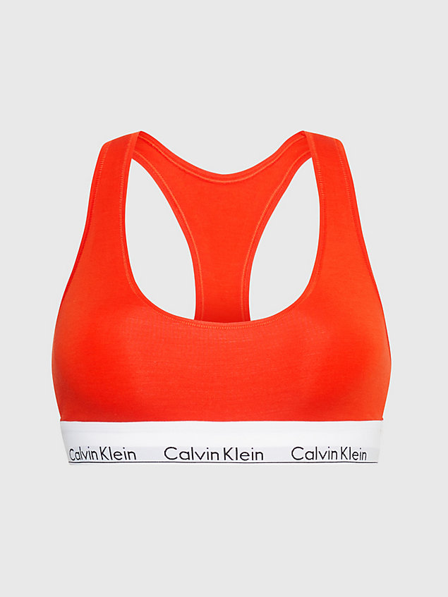 corpiño - modern cotton orange de mujer calvin klein