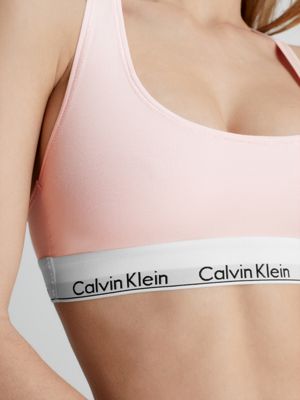 Calvin Klein Women's Modern Cotton Lightly Lined Bralette, Nymph'S Thigh :  : Clothing, Shoes & Accessories