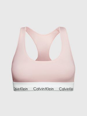 Calvin Klein L20253 Womens Pink Modern Cotton Bralette Size S