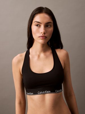 black w. dtm wb bralette - modern cotton for women calvin klein