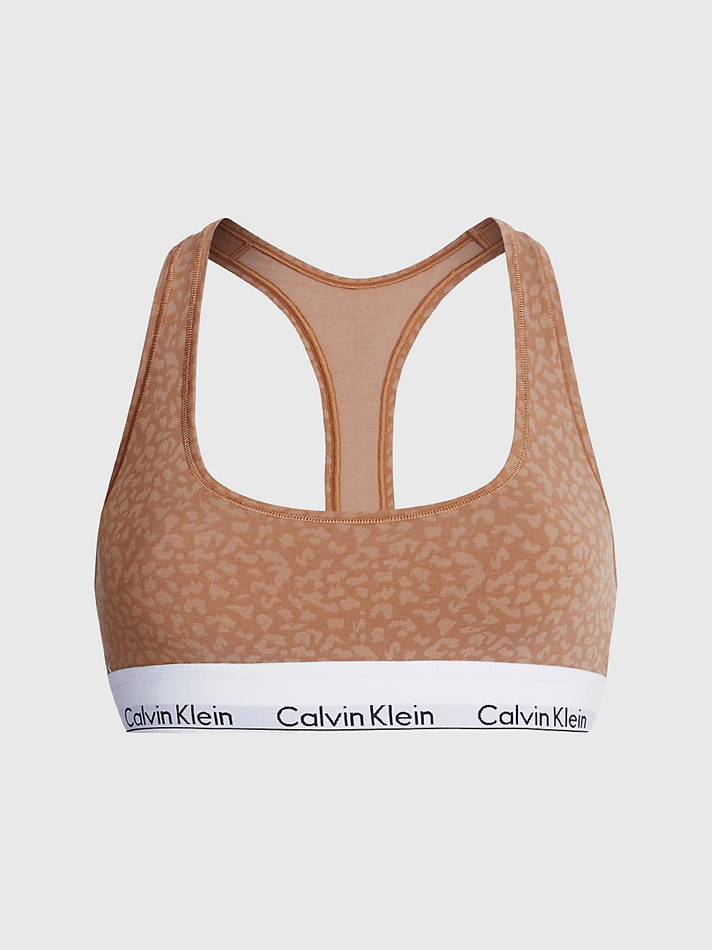 MINI ANIMAL PRINT_SANDALWOOD Bralette - Modern Cotton undefined dames Calvin Klein