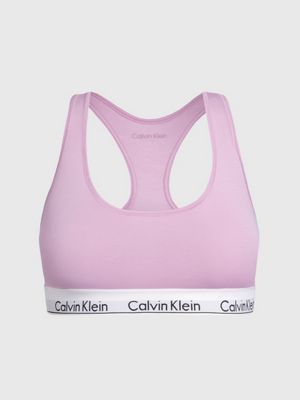 CALVIN KLEIN - Women's bralette with heart print - pink - 000QF7477EKCC