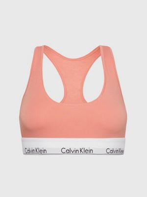 pink bralette - modern cotton for women calvin klein