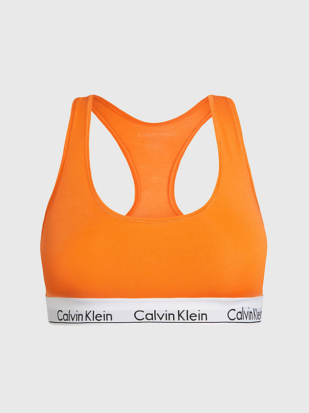 corpiño - modern cotton orange de mujeres calvin klein