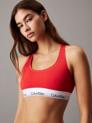 molten bralette - icon cotton modal for women calvin klein