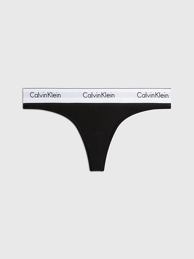 black thong - modern cotton for women calvin klein