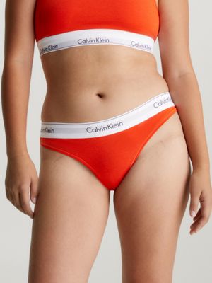 string - icon cotton modal spicy orange pour femmes calvin klein