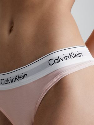 Calvin Klein Underwear Thong 'Nymphs' in Powder