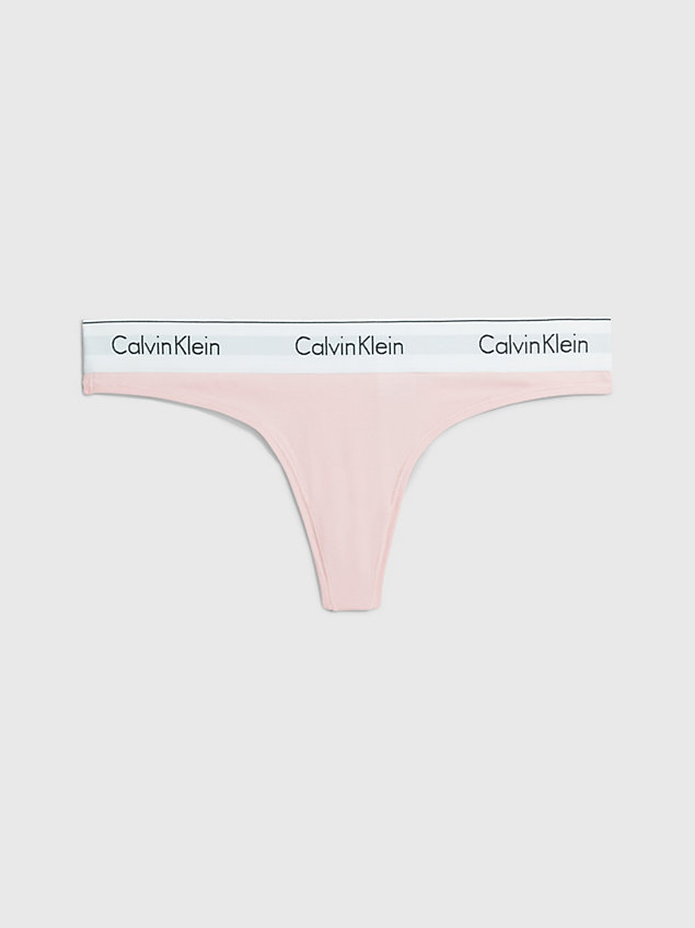 pink stringi - modern cotton dla kobiety - calvin klein