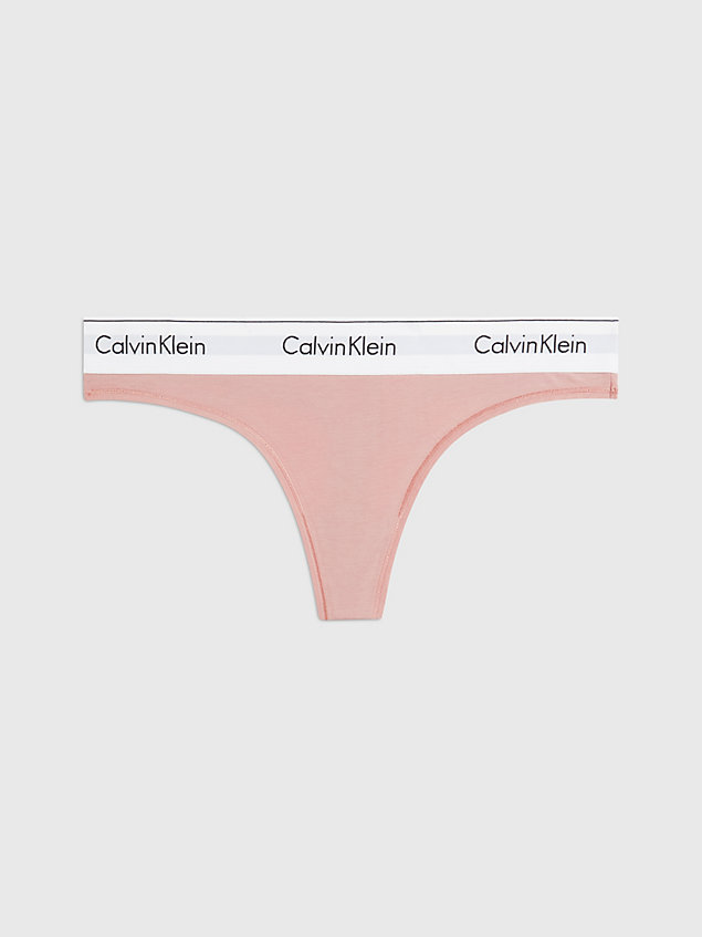 pink thong - modern cotton for women calvin klein