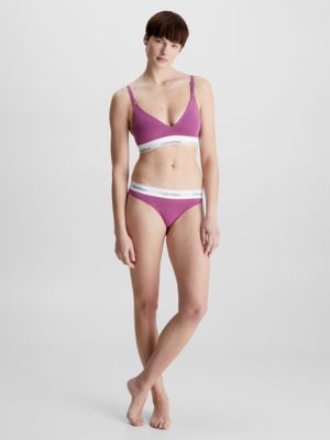 Calvin Klein Modern Cotton Thong, Mauve Mist at John Lewis & Partners