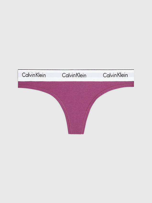 tanga - modern cotton purple de mujer calvin klein