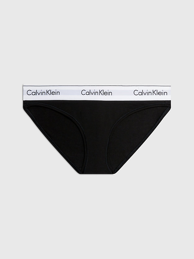 BLACK Bikini Briefs - Modern Cotton for women CALVIN KLEIN