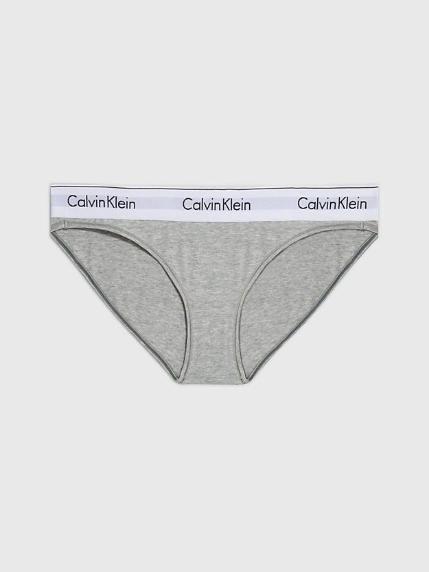 GREY HEATHER Bikini Briefs - Modern Cotton for women CALVIN KLEIN