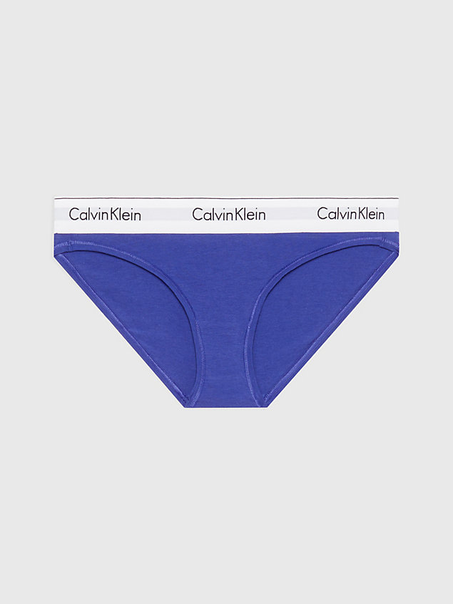 braguitas clásicas - modern cotton blue de mujer calvin klein