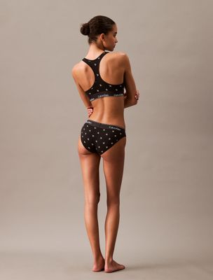 black diamond logo print bikini briefs - icon cotton modal for women calvin klein