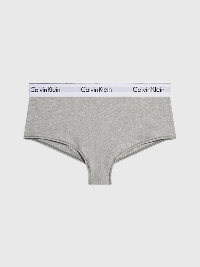 Grey Heather High Waisted Boxers - Modern Cotton undefined women Calvin Klein