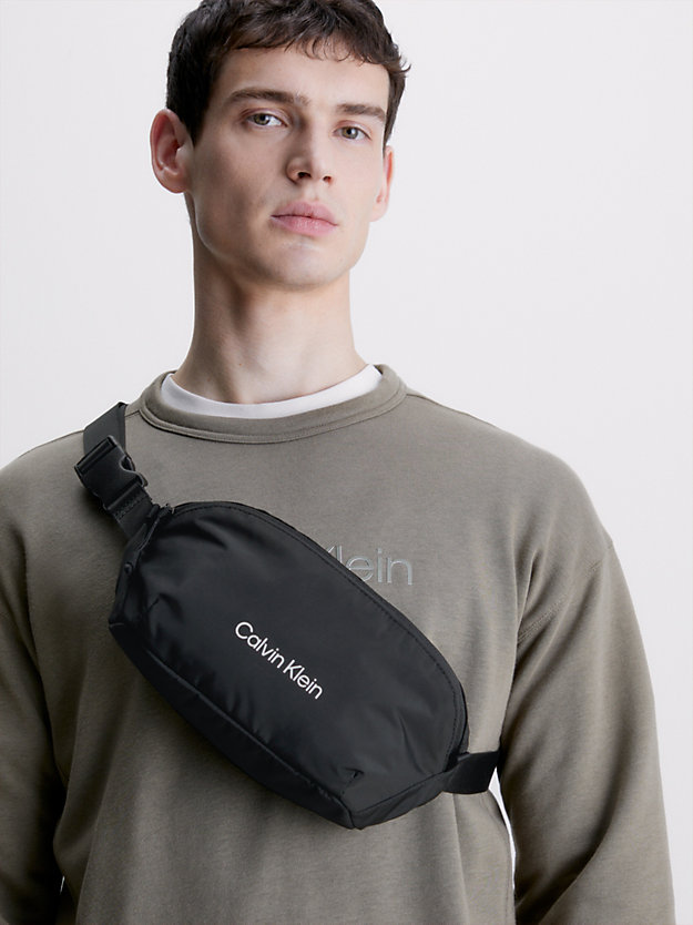 BLACK Recycled Bum Bag for unisex CK PERFORMANCE