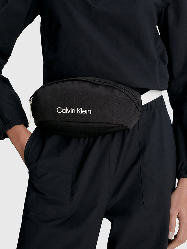 BLACK Recycled Bum Bag for unisex CK PERFORMANCE