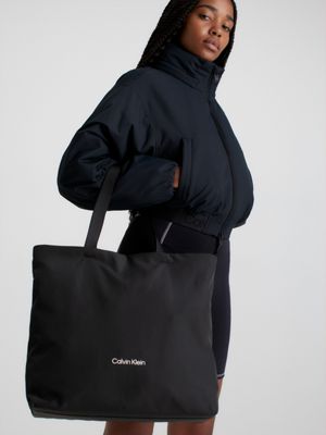 Calvin klein outlet black shopper bag