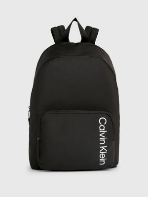 Calvin Klein Sculpted Campus Mono Backpack Black/Metallic Logo