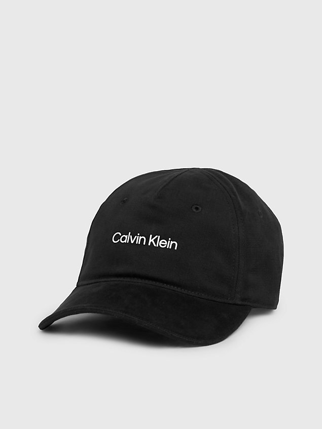 gorra de sarga con logo black de unisex ck performance