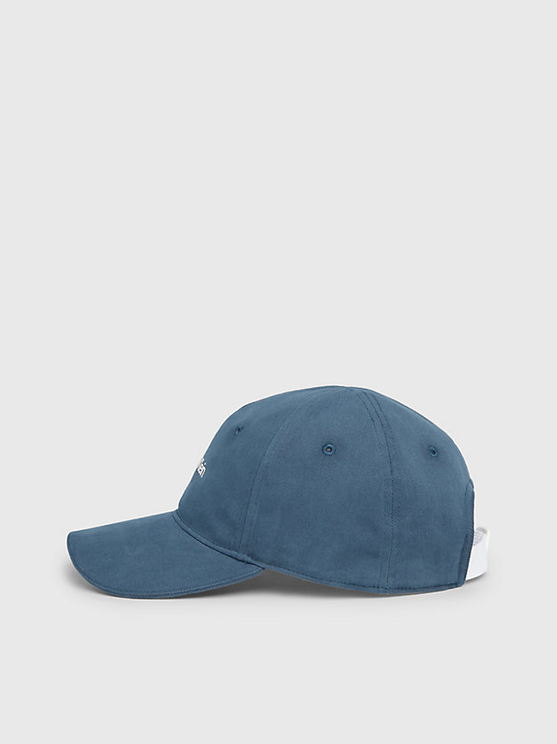 gorra de sarga con logo ceramic blue de unisex ck performance