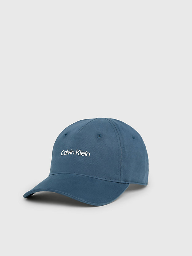 gorra de sarga con logo ceramic blue de unisex ck performance