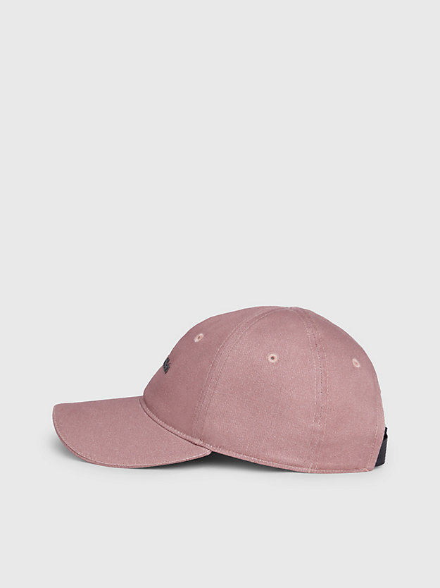 casquette avec logo en sergé capri rose pour unisex ck performance