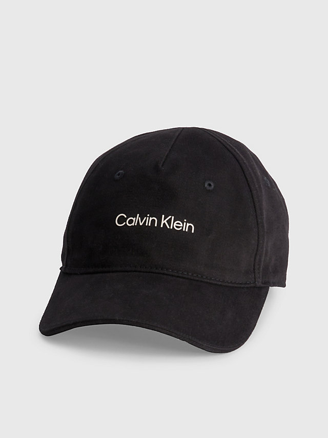 Black Logo-Kappe Aus Twill undefined unisex Calvin Klein
