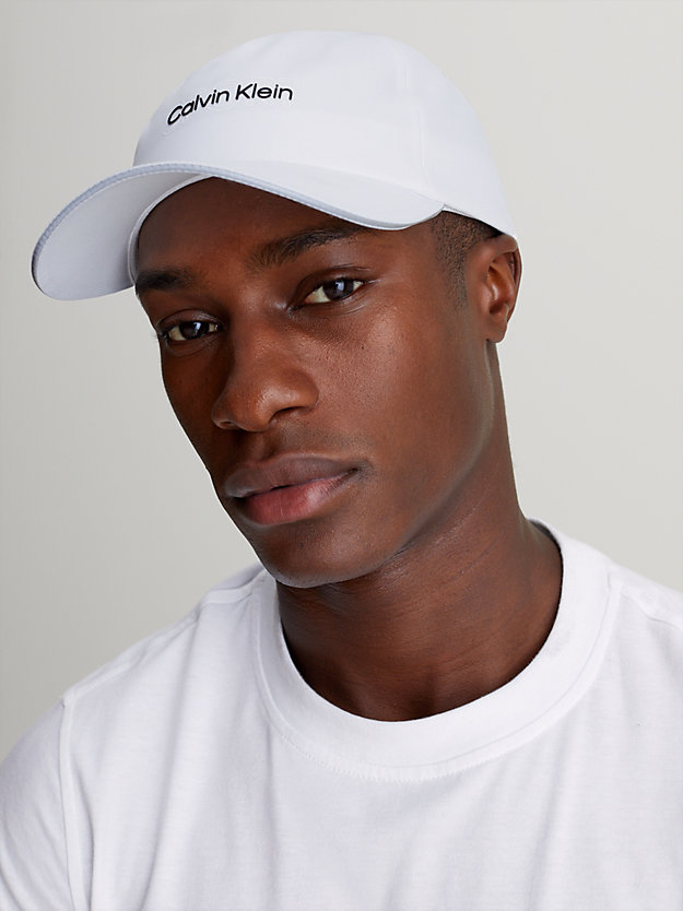 brilliant white logo cap for unisex 