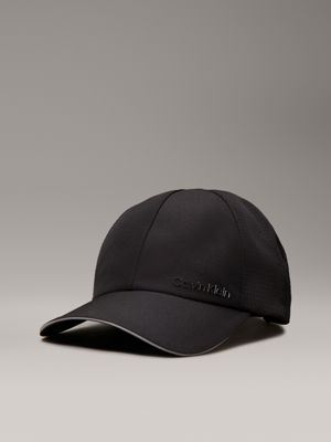 black ventilated logo cap for adults gender inclusive ck sport