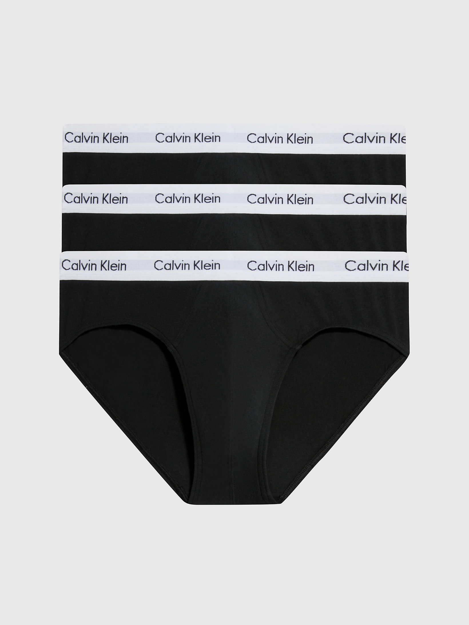 Black > Zestaw 3 Par Slipów - Cotton Stretch > undefined Mężczyźni - Calvin Klein