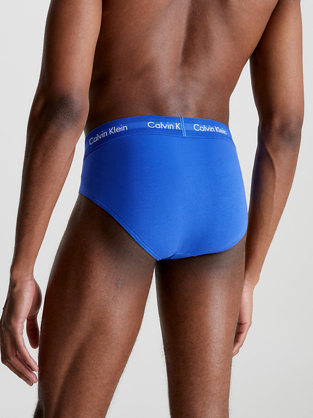black/blueshadow/cobaltwater dtm wb 3 pack briefs - cotton stretch for men calvin klein