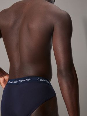 black/blueshadow/cobaltwater dtm wb 3er-pack slips - cotton stretch für herren - calvin klein