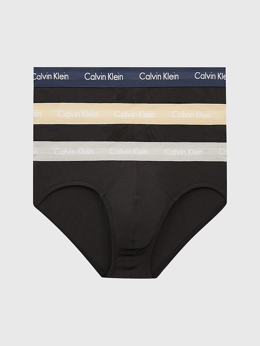 B-SHORELINE/ CLEM/ TRAVERTINE WB 3-Pack Slips - Cotton Stretch undefined heren Calvin Klein