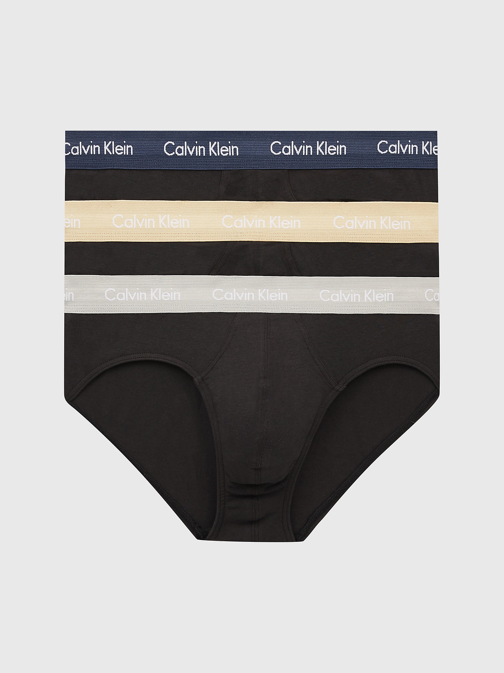 B-Shoreline/ Clem/ Travertine Wb 3 Pack Briefs - Cotton Stretch undefined men Calvin Klein
