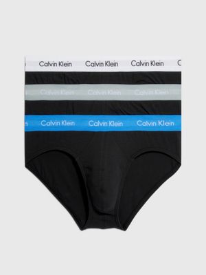 B-GREY HEATHER, WHT, PALACE BLUE WB 3 Pack Briefs - Cotton Stretch undefined men Calvin Klein