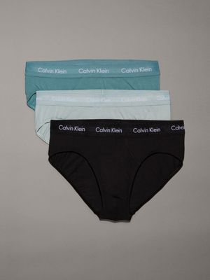  slate turquoise 3 pack briefs - cotton stretch for men calvin klein