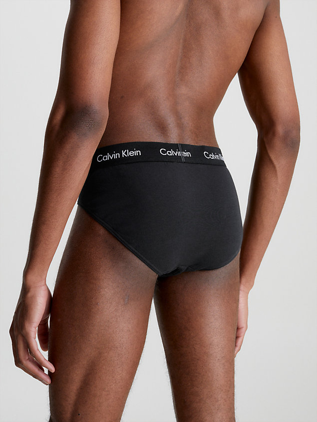black 3 pack briefs - cotton stretch for men calvin klein