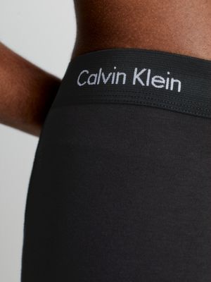 c-black/blu/blu 3 pack trunks - cotton stretch for men calvin klein