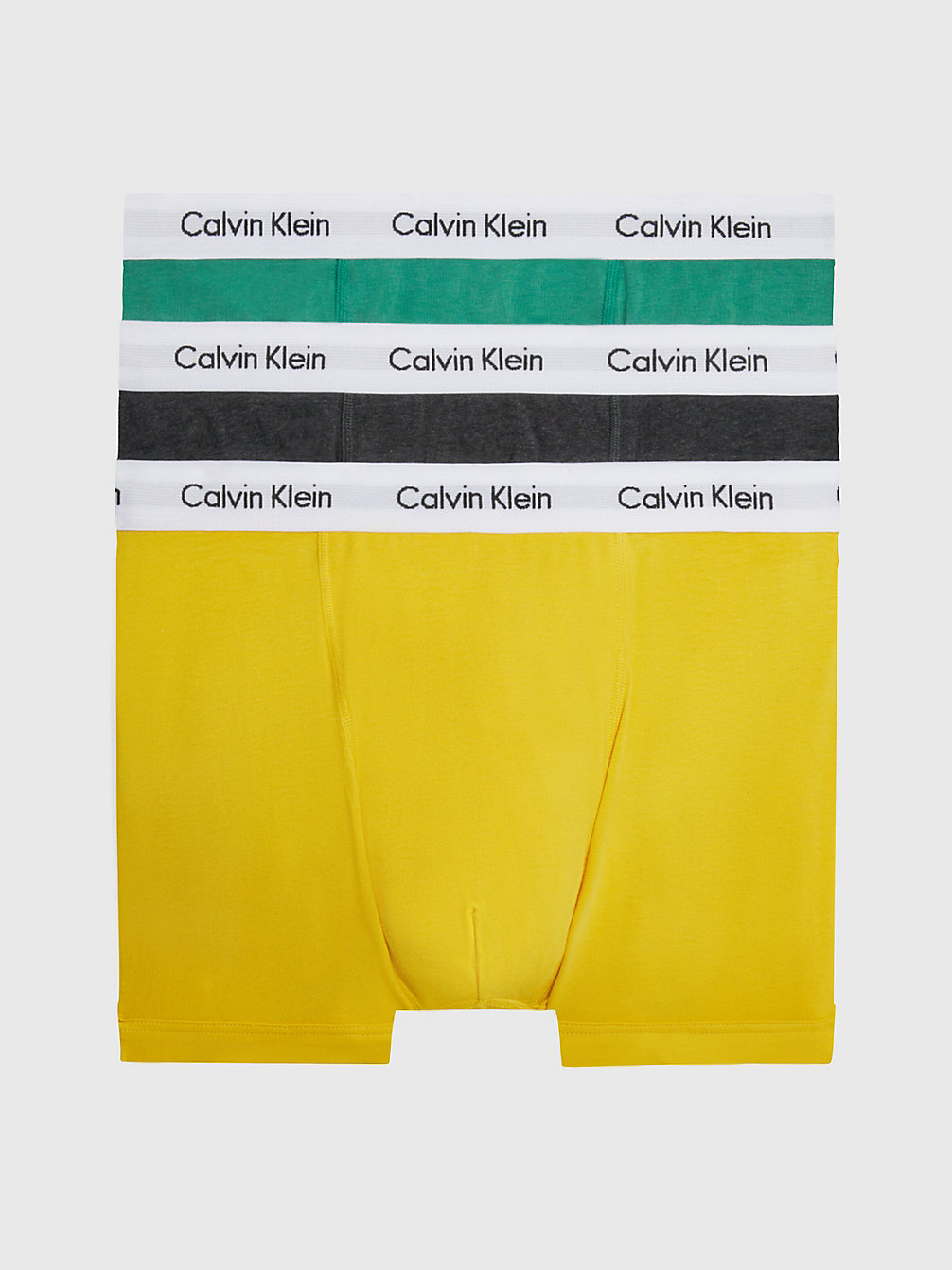 Lot De 3 Boxers - Cotton Stretch > CHC HTR, MNGSD YW, FLG GRN W/ WH WB > undefined hommes > Calvin Klein