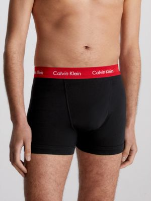 B-PWR PLM, FUSC BRY, ELEMENT HTR WB 3 Pack Trunks - Cotton Stretch for men CALVIN KLEIN