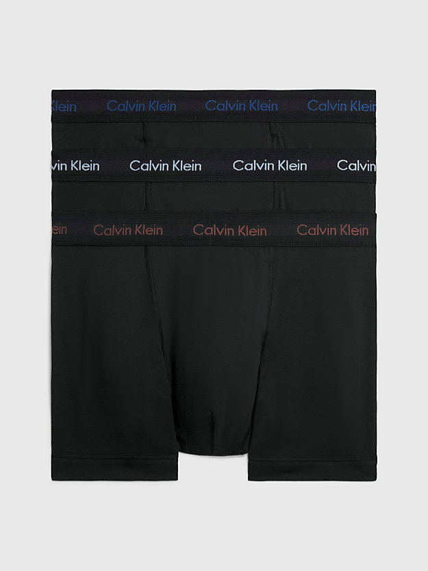b- marron zestaw 3 par bokserek — cotton stretch dla mężczyźni - calvin klein