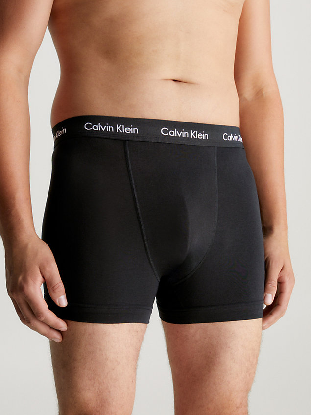 lot de 3 boxers - cotton stretch  atlantic deep pour hommes calvin klein