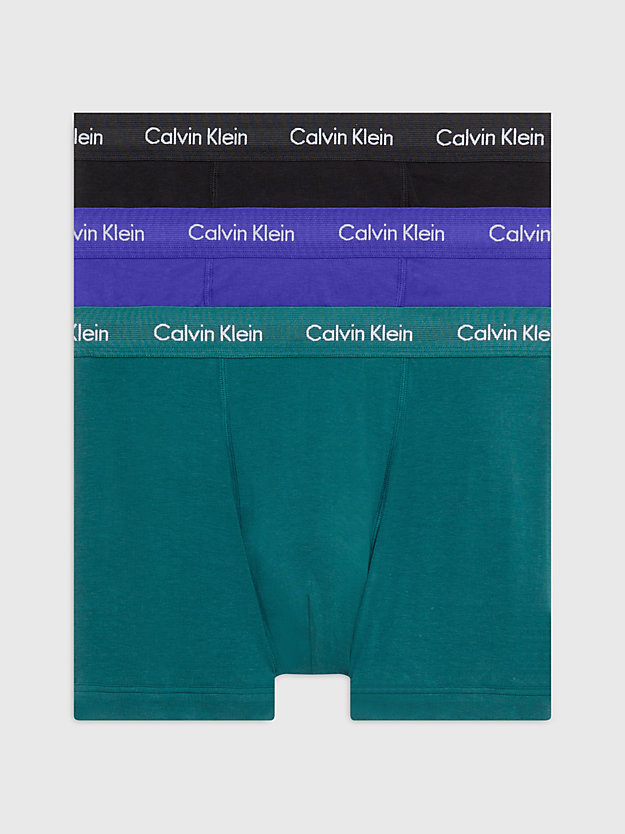 spectrum blue 3er-pack shorts - cotton stretch für herren - calvin klein