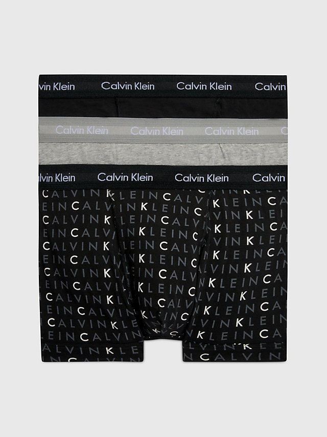 Black/grey Heather/subdued Logo > 3er-Pack Shorts - Cotton Stretch > undefined Herren - Calvin Klein
