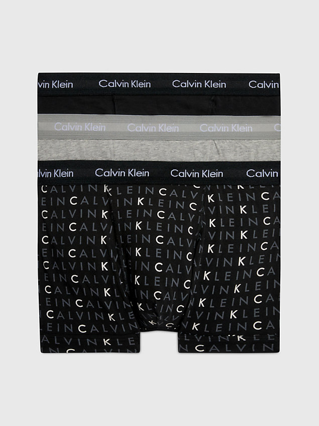 multi zestaw 3 par bokserek - cotton stretch dla mężczyźni - calvin klein
